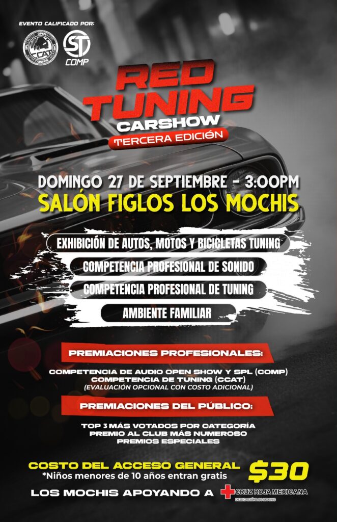 Cartel de RED TUNING CARSHOW